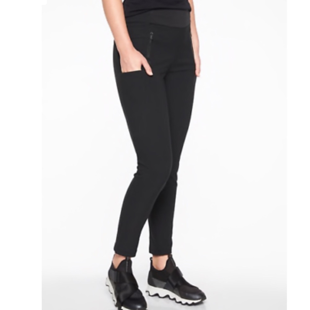 Athleta black Headlands Hybrid tights high rise 6